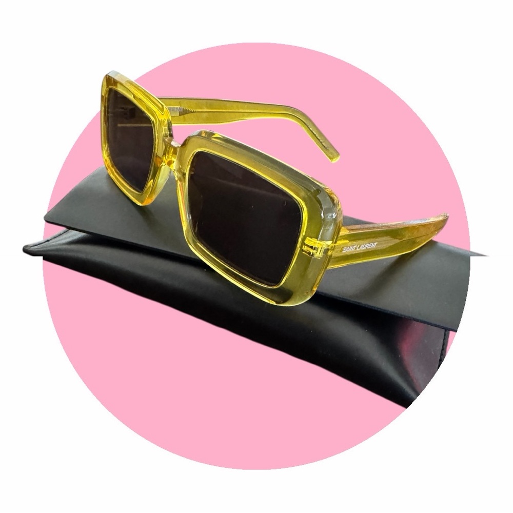 Saint Laurent Bold Yellow Sunglasses
